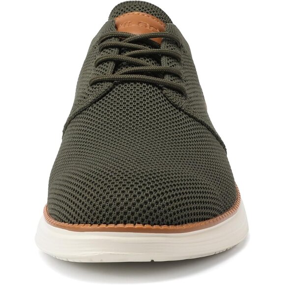 ⚡VILOCY Men's Army Green Fashion Business Comfortable Breathable Dress Sneaker - Picture 2 of 7